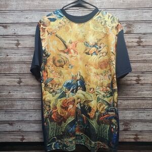 Chemistry Graphic Short Sleeve Shirt - Yellow and Blue